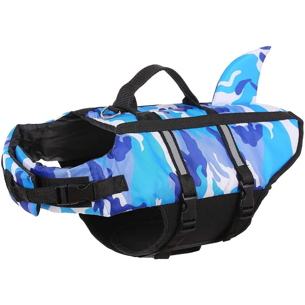 Pet Dog Life Jacket Vest Clothes Life Vest Collar Harness Pet Dog Swimming