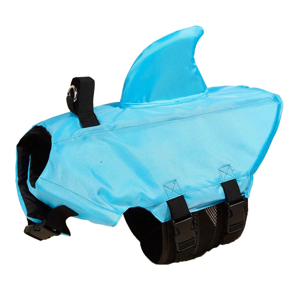 Shark Fin Dog Life Jacket Enhanced Buoyancy Small Dogs Swimming Clothes Safety